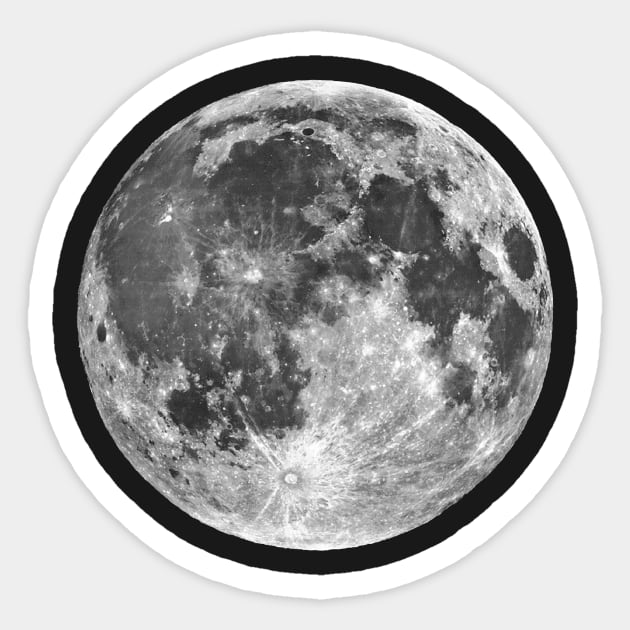 Full moon Sticker by Wwonka